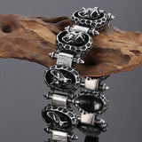 Wolf Head Stainless Steel Bracelet