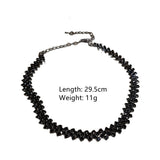 Black Rhinestone Choker Necklace