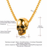 Gothic Skeleton Men Necklace