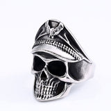 Gothic Men Resizable Skull Ring