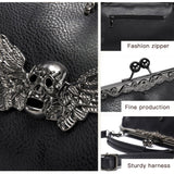 Skull PU Leather Crossbody Bag