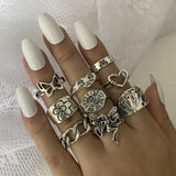 Gothic Skull Finger Rings