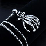 Ghost Claw Skull Pendant Necklace