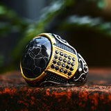 Goth Cubic Zirconia Men Ring