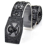 Gothic Skull Skeleton Buckle Self-Defense Belt