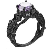 Ghost Evil Skull Skeleton Ring