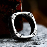 Men Fashion Punk Hip Hop Square Ring