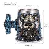 Viking Resin Stainless Steel Beer Mug