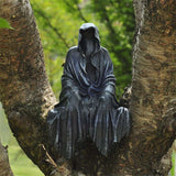 Black Grim Reaper Statue