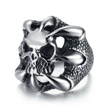 Gothic Men Resizable Skull Ring