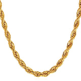 Men Twisted Rope Chain Necklace