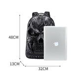 Men Steampunk Skull Gothic Travel Backpack