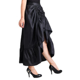 Gothic Irregular Shirring Skirt