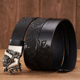 Dragon Cow Skin Genuine Leather Belt