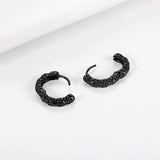 Gothic Skull Hoop Earrings