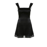 Sleeveless Black Goth Mini Dress