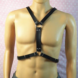 Gothic Mens Body Chest Buckle Harness