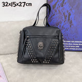 Skull Silver Rivets Bag