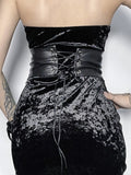 Gothic Corset Belt With Chain