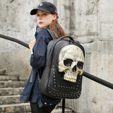 Retro Rivet Skull Backpack