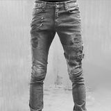 Men Skinny Denim Streetwear Jeans