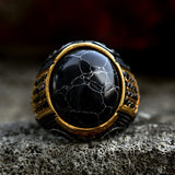 Goth Cubic Zirconia Men Ring