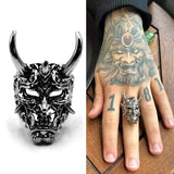 Gothic Monster Skull Ring