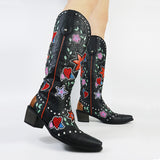 Women Love Heart Mid Calf Boots