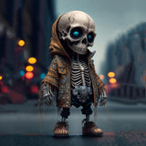 Halloween Cool Skeleton Figurine