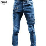 Men Skinny Denim Streetwear Jeans