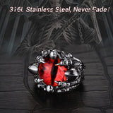 Gothic Dragon Claw Devil Eye Men Ring