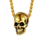 Gothic Men Skull Necklace