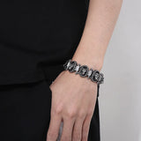 Wolf Head Stainless Steel Bracelet