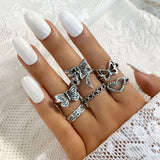 Gothic Skull Finger Rings