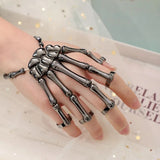 Trendy Skeleton Gothic Five Finger Joint Ring