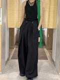 Gothic Black Wide Leg Harajuku Pants