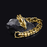 Vintage Men's Hip Hop Punk Dragon Head  Bracelet