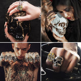 Skull Head Stainless Gothic Rings