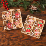 Gingerbread Man Wooden Ornaments