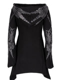 Goth Punk Long Hooded Top