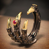 Gothic Dragon Claw Halloween Ring