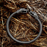 Gothic Wolf Head Adjustable Bracelet