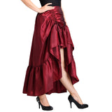 Gothic Irregular Shirring Skirt