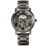 Gothic Vintage Embossed Skull Men Watch