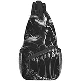 Men Skull Fashion Sling Backpack