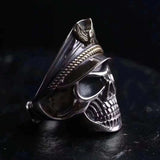 Gothic Men Resizable Skull Ring