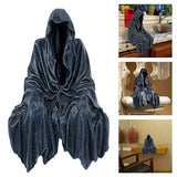 Black Grim Reaper Statue