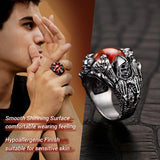 Gothic Dragon Claw Devil Eye Men Ring