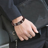 Multilayer Genuine Leather Men Bracelet