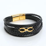 Multi-Layer Men's Leather Bracelet